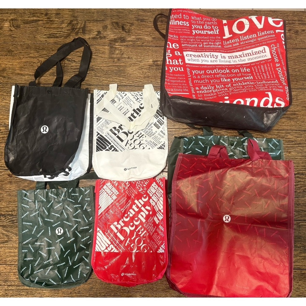 Lululemon reusable bags lot of 7